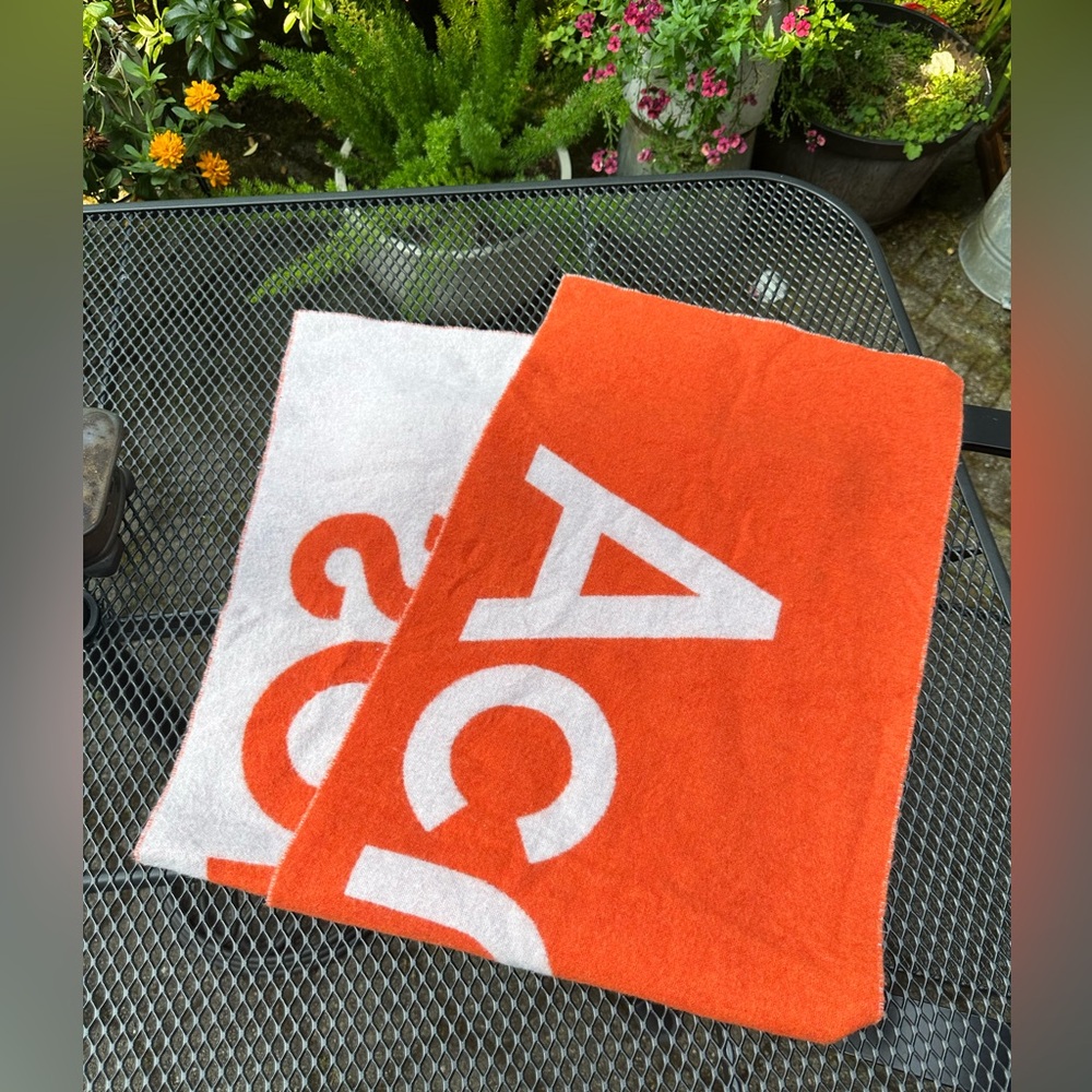 Acne Studios wool blend scarf 16” x 76”